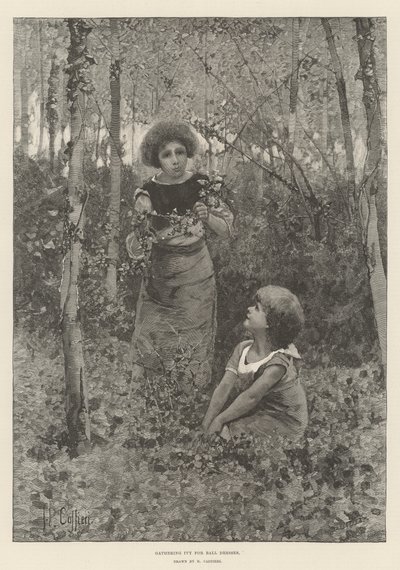 Gathering Ivy for Ball Dresses by Hector Caffieri